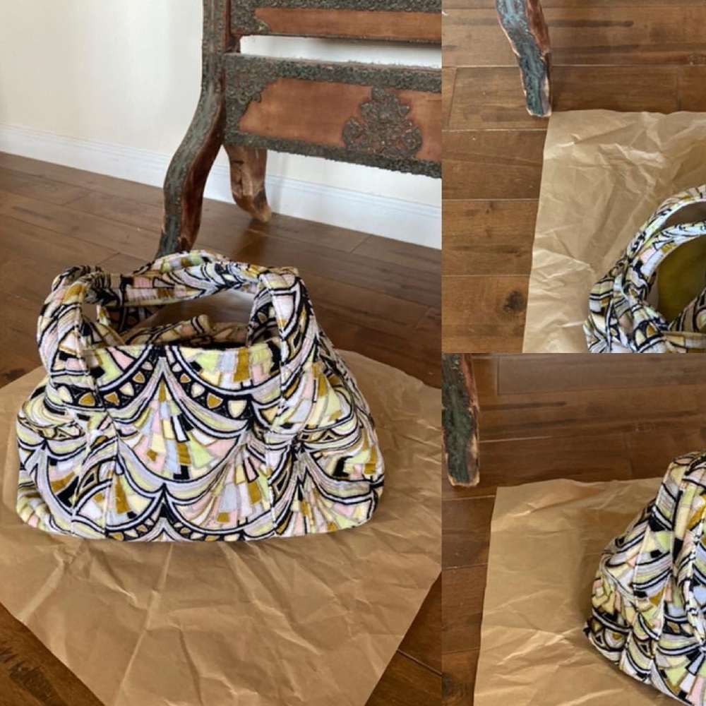 SALE Gr8 EMILIO PUCCI TerryCloth Bag A+ Beach Carry On Weekend Overnight Luggage
